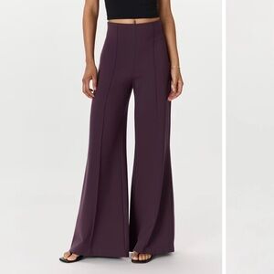 QUINCE brown super wide leg pants size M
